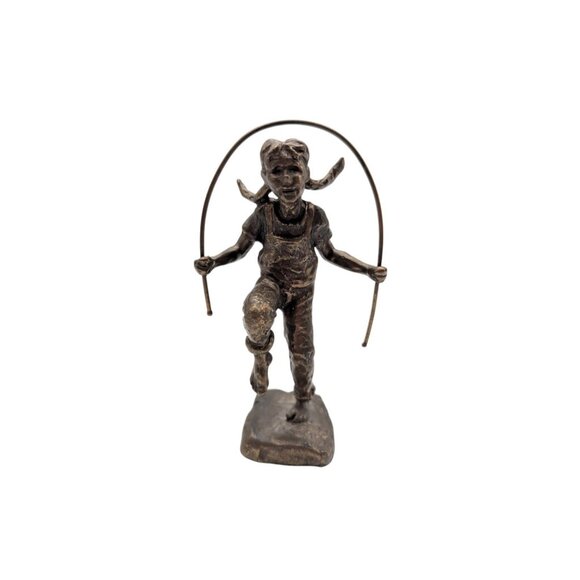 Mark Hopkins Skippin' Rope Bronze Sculpture Signed Limited Editioon '98 - Picture 8 of 10